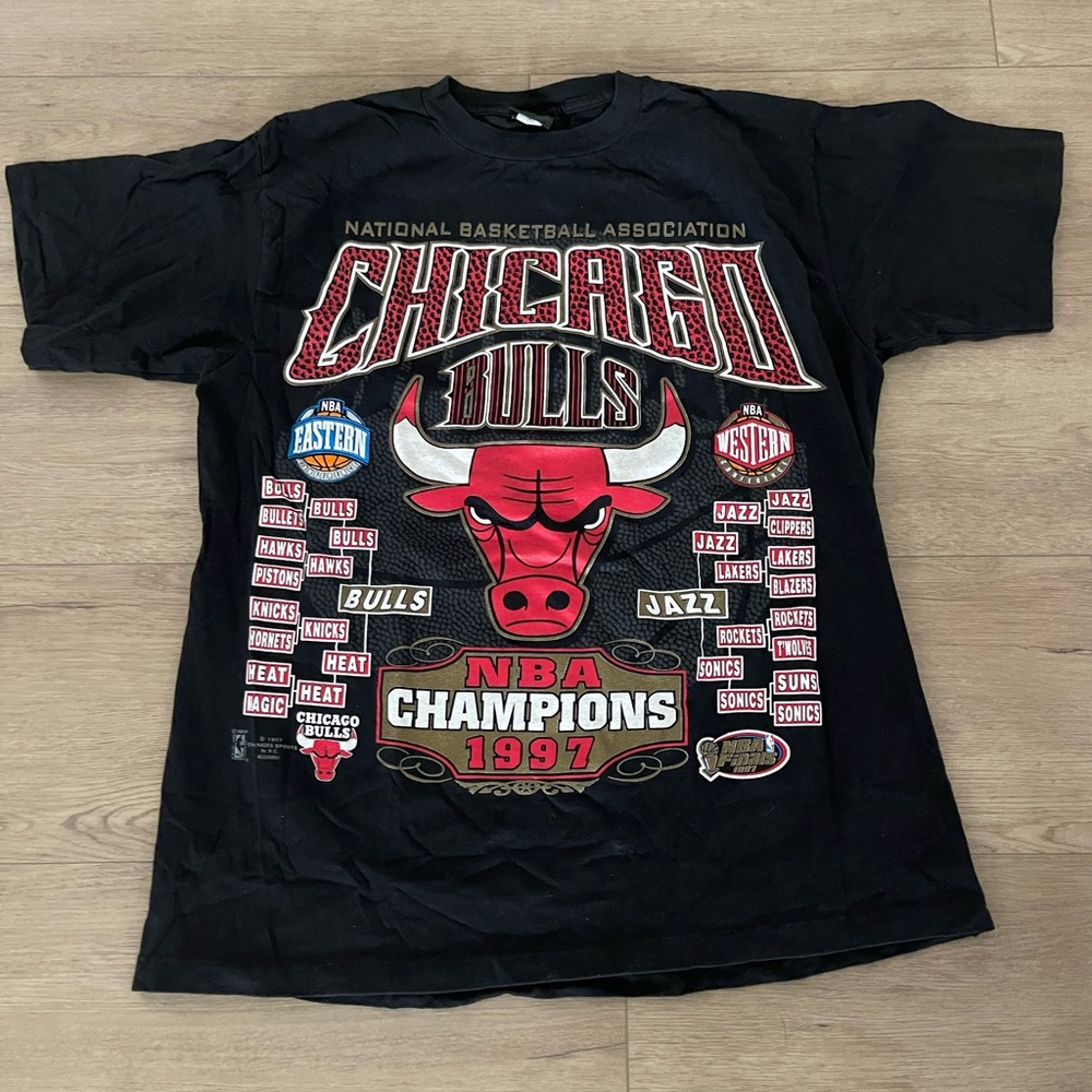 Vintage Rare 1996 Chicago Bulls Championship Tshirt XL